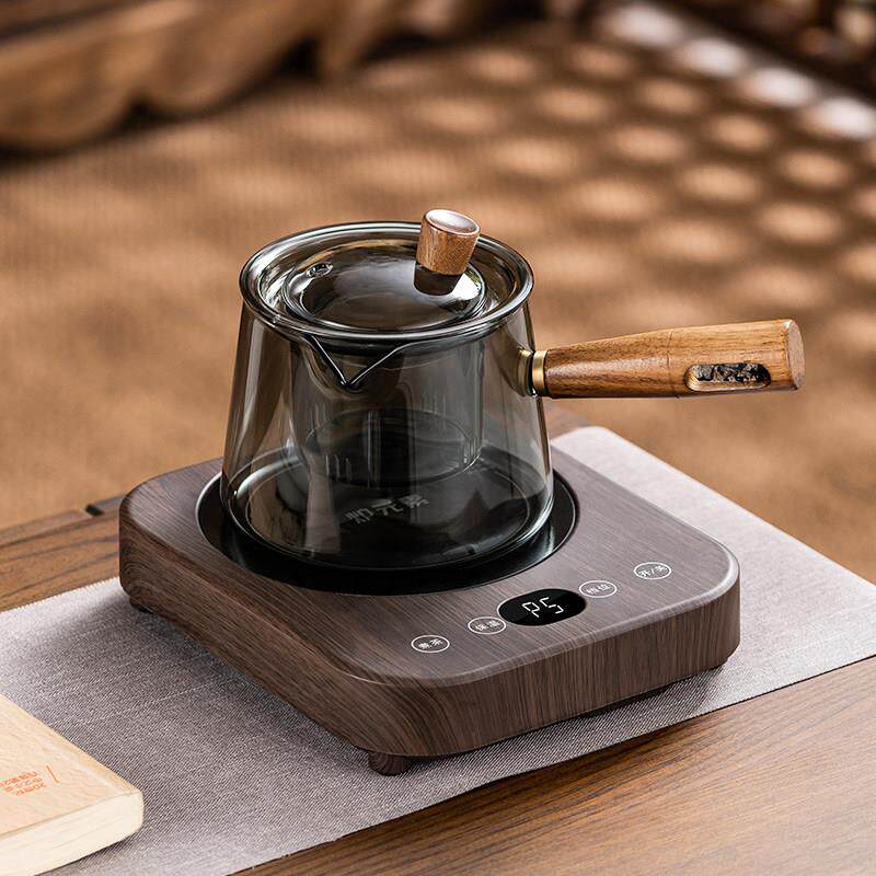 电陶炉煮茶器套装小型家用玻璃煮茶壶侧把壶办公室静音茶炉烧水壶