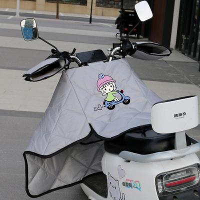 电动摩托车挡风被春秋防寒分体中厚电瓶车夏季双面防雨水四季通用