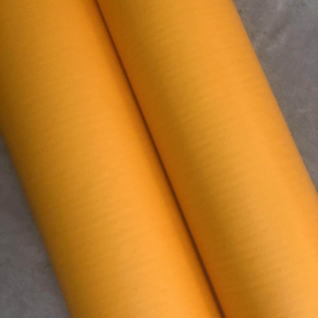 加厚纯色橙色防水自粘墙纸壁纸展柜展厅装饰贴膜翻新贴纸波音软片