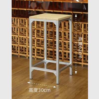 餐桌民宿海洋板桌椅组合铝型材桦木桌子椅子简约网红工业风咖啡桌