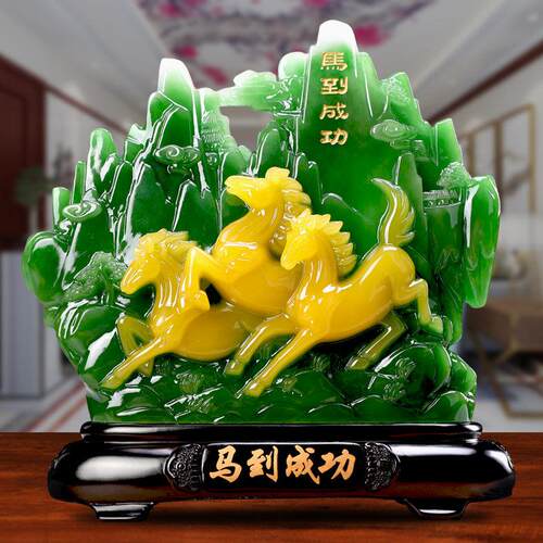 一帆顺帆船假山工艺ZFS陈设家居客厅电视柜酒小装饰品风新式品中