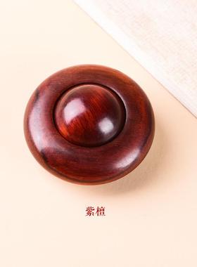 正品小叶紫时来把件运转解压一体摆黑檀木男女随身手球把手玩文玩