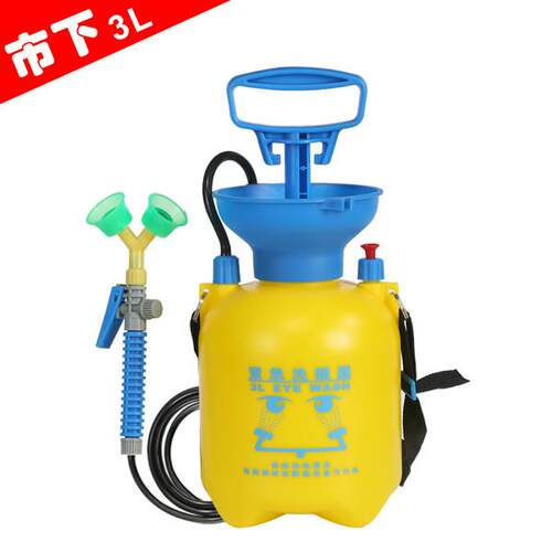 市下验厂洗眼器3L双口双喷头洗眼器紧急冲淋洗眼器便携式洗眼器