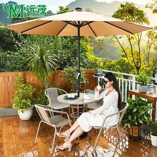 遮阳伞折叠桌椅伞中柱户外摆摊太阳伞大型带伞9v7t伞商用庭院