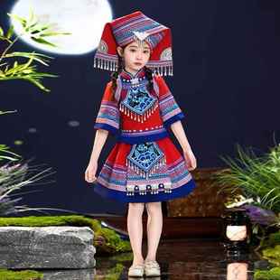 高档广民三少月三数民族服装 女儿童壮族舞蹈男童女西童演出服56个