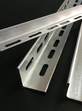 多用角钢冲孔多孔热浸镀锌带孔镀锌角钢加厚国标打孔等边花三角铁