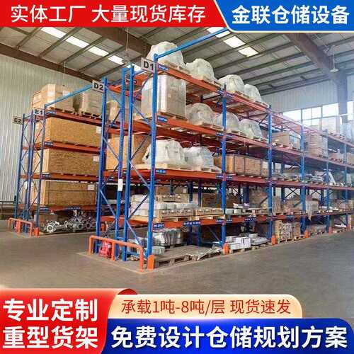 重型仓储货架大货物摆放储物架可调节多层置物架加厚横梁式货架