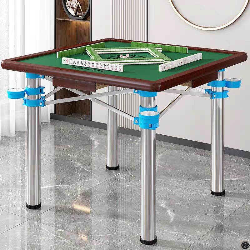 家用折叠麻将桌带抽屉手搓棋牌桌简易宿舍桌子两用型手动麻将台桌
