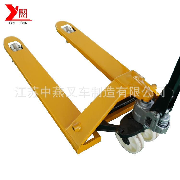 中燕手动液压搬运车2t 3吨手动液压叉车 手动液压托盘搬运车