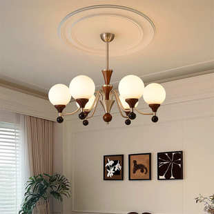 中古风灯美式 轻奢复古吊灯 浪漫温暖客厅餐厅卧室简约现代奶油法式