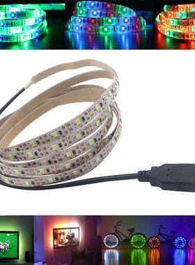 LED灯带USB接口5V2835色灯带60灯自粘式电视背景灯条氛围灯夜灯