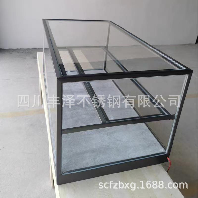 不锈钢展示柜陈列柜透明玻璃珠宝展示柜商场酒店专用展示货架