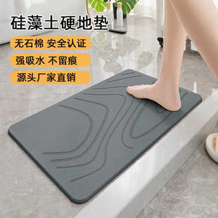 硅藻泥地垫浴室强吸水速干脚垫家用卫生间门口耐脏加厚防滑地毯