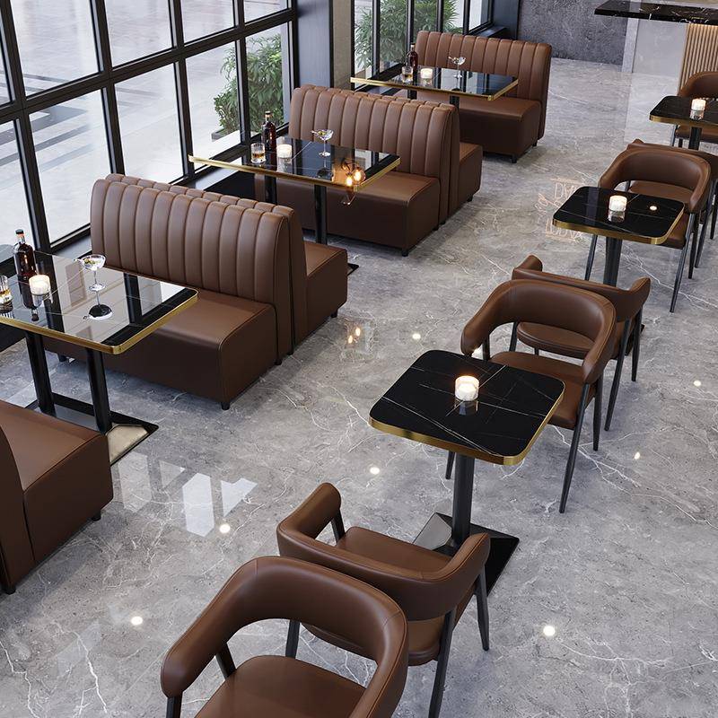 工业风酒吧清吧卡座西餐咖啡厅甜品烧烤餐饮店奶茶店桌椅沙发组合