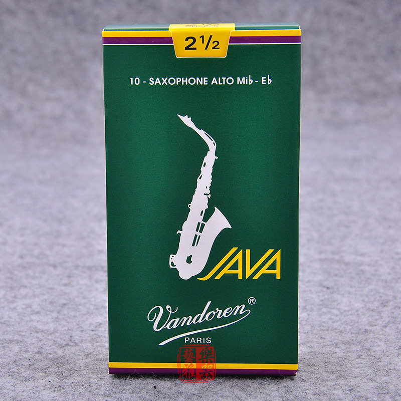 精品弯德林java绿盒中音萨克斯哨片降e调中音vandoren初学2.5号3
