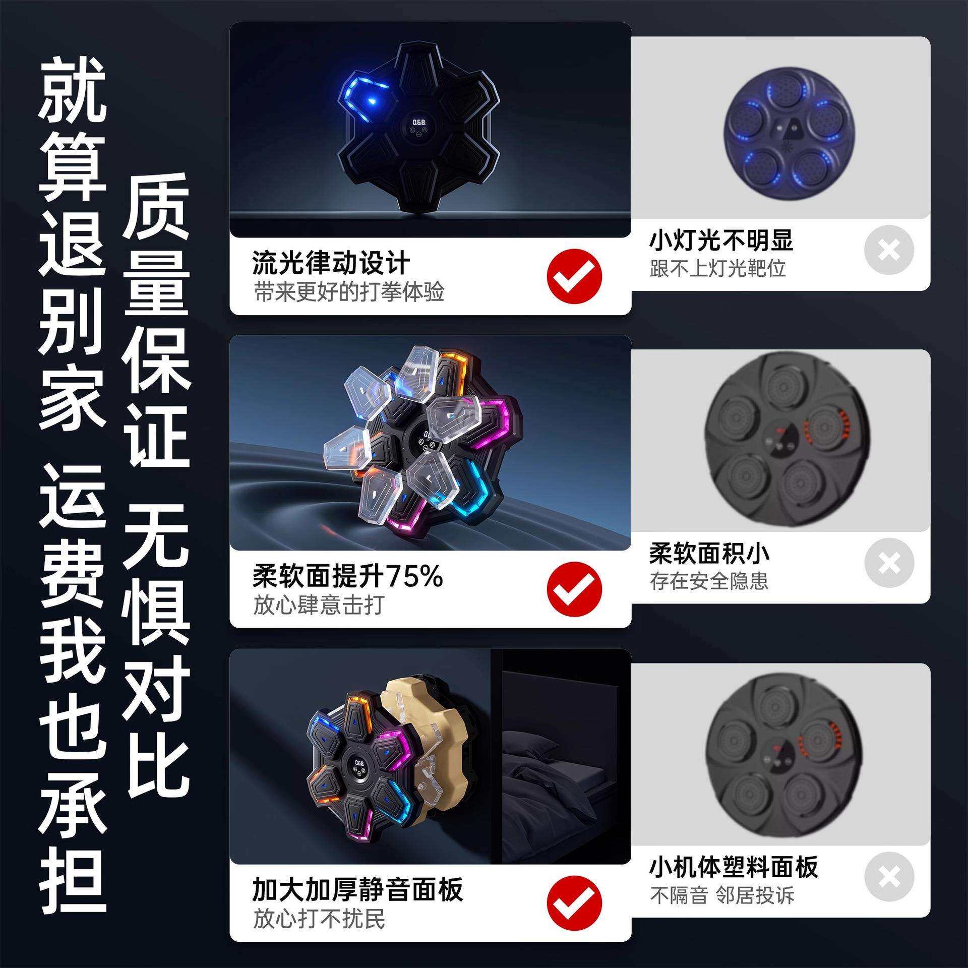 智能音乐拳击机成人家用健身儿童音乐墙靶练拳击神器散打训练器材