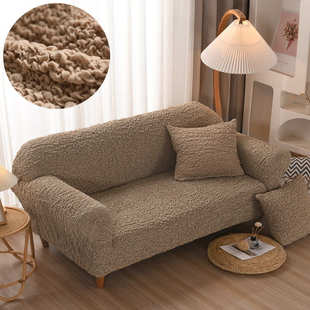 2022新款 通用沙发 奶油云泡泡纱全包沙发套弹力防滑防猫抓四季