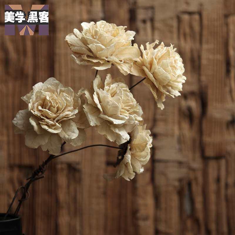 干花干室内黑客花花束真家居装饰美学客厅欧式落地花束爱妃客厅