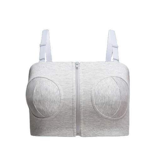 Cotton hand free breast pump underwear for postpartum