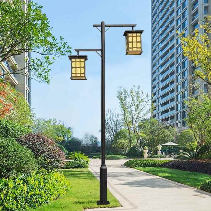 小太阳能庭仿古路灯户外34米中式院灯太阳能仿米公园区室外防水景