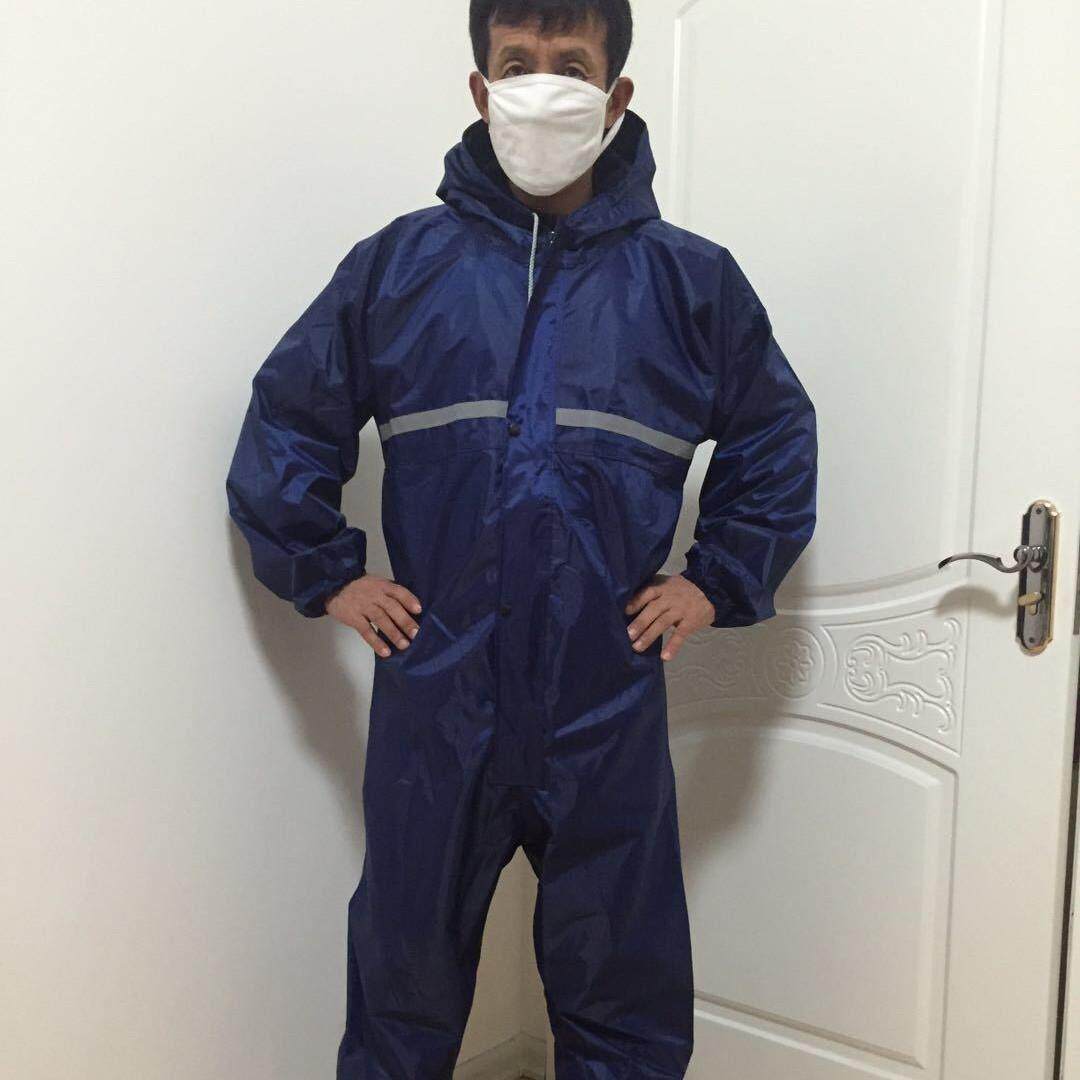 成人男女连体雨衣户外登山劳保防护服喷漆服洗车服摩托骑行服包邮