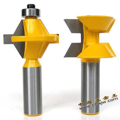 1/YMC工2柄8mm柄木工铣12°榫合0刀拼板刀拼接刀木铣锣机刀刀雕刻