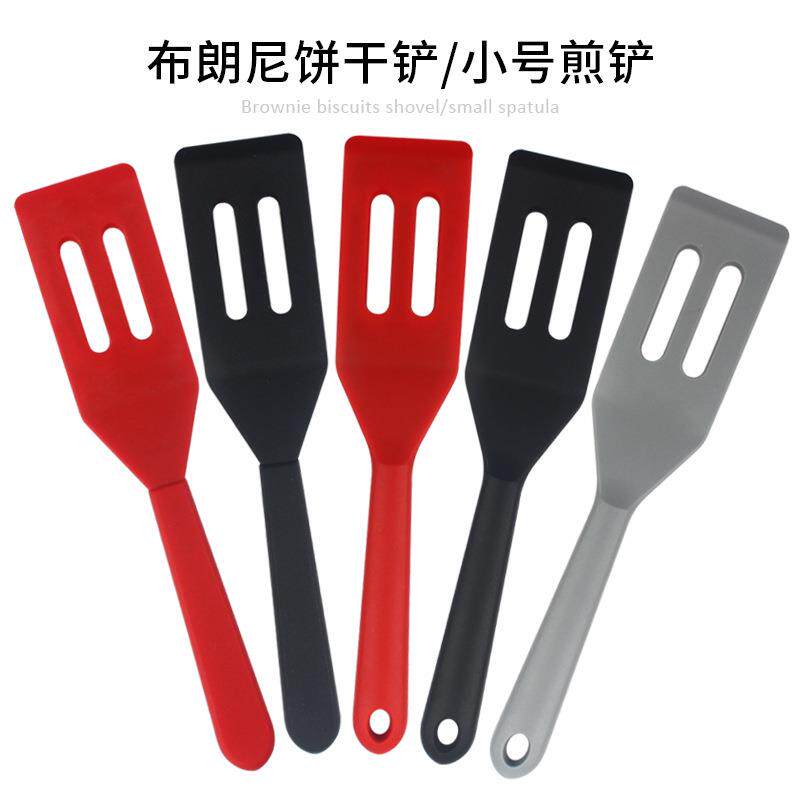 硅胶铲子食品级牛扒铲饼干铲迷你煎蛋铲汉堡压翻面铲二指铲耐高温