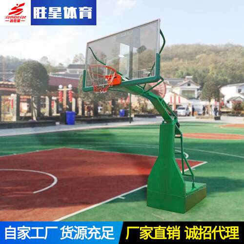 厂家供应手动液压篮球架篮球架电动学校场馆比赛室外液压篮球架