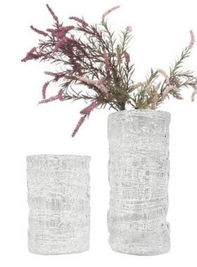 玻璃瓶摆件客家花板居插花器样间装饰品厅创意异形174花器摆设设