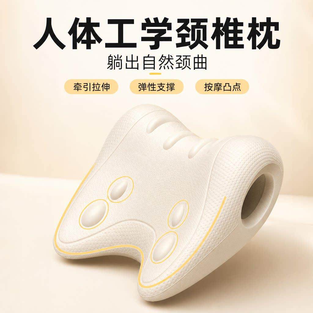 C型颈椎牵引反弓矫正按摩枕