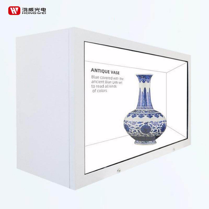厂家55寸透明广告屏 商场展厅博物馆超高清视频电子广告机