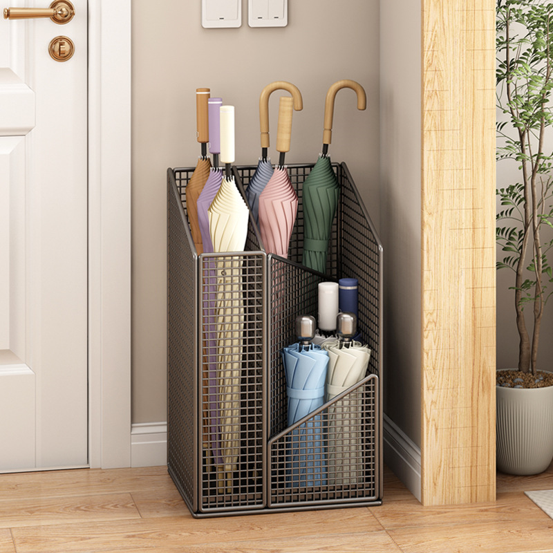 雨伞收纳架雨伞桶家用门口放伞架子商用挂伞沥水伞架置物架大容量