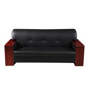 办公沙发办公室沙发茶几组合简约现代商务沙发 西皮三人位单人位