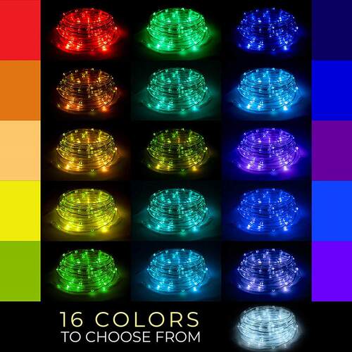 跨装境RBG七步彩同管子灯RGB16色软管灯 蹦床EOW灯 户外庭院饰灯