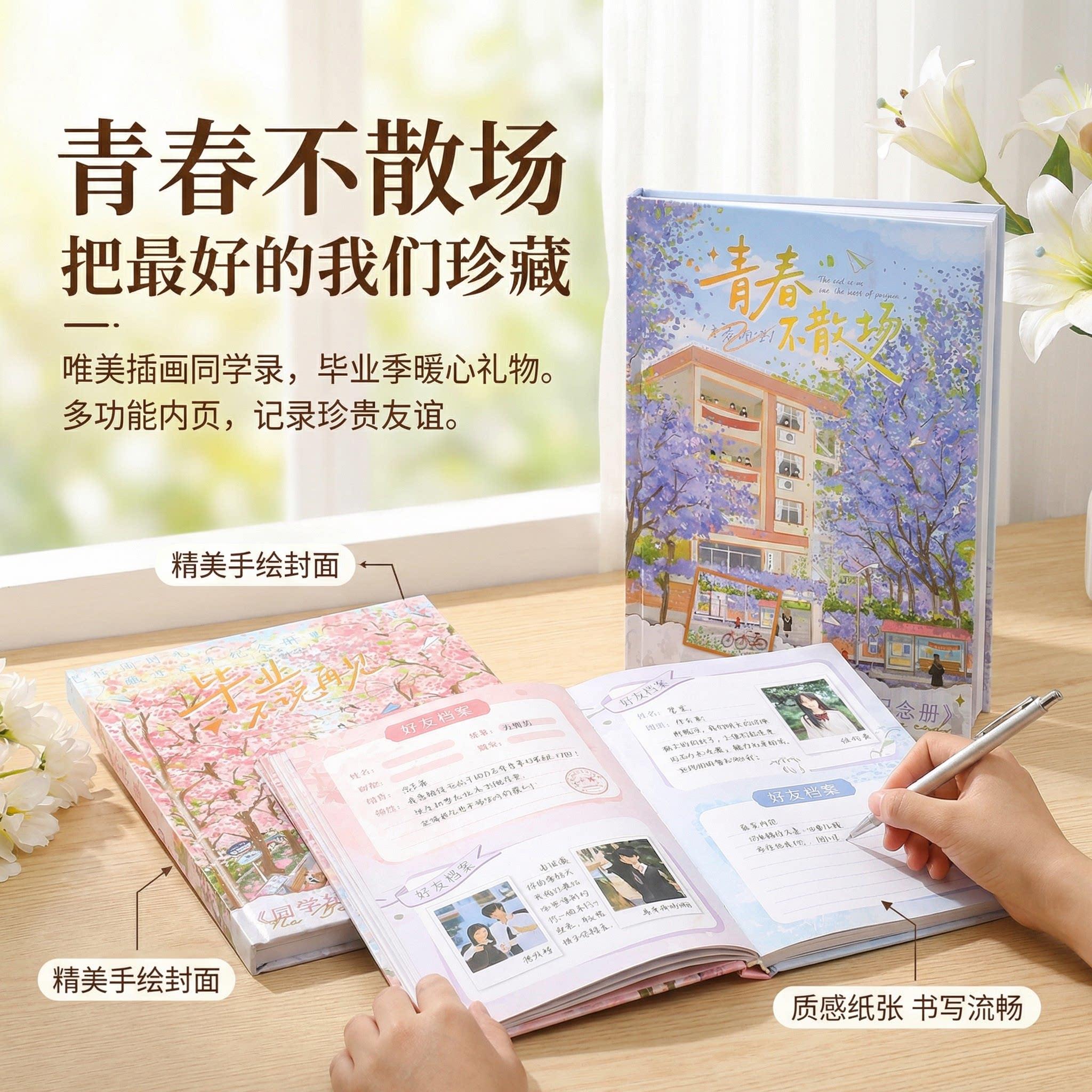 女士不撞款同学录冷门ins风日系古早小学生六年级简约高颜值活页图片