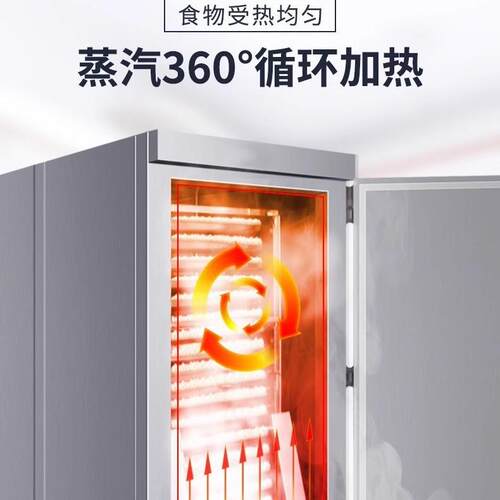商用隧道式蒸房控全自动电脑车制液晶CH-ZF-34显示时间度大温型推