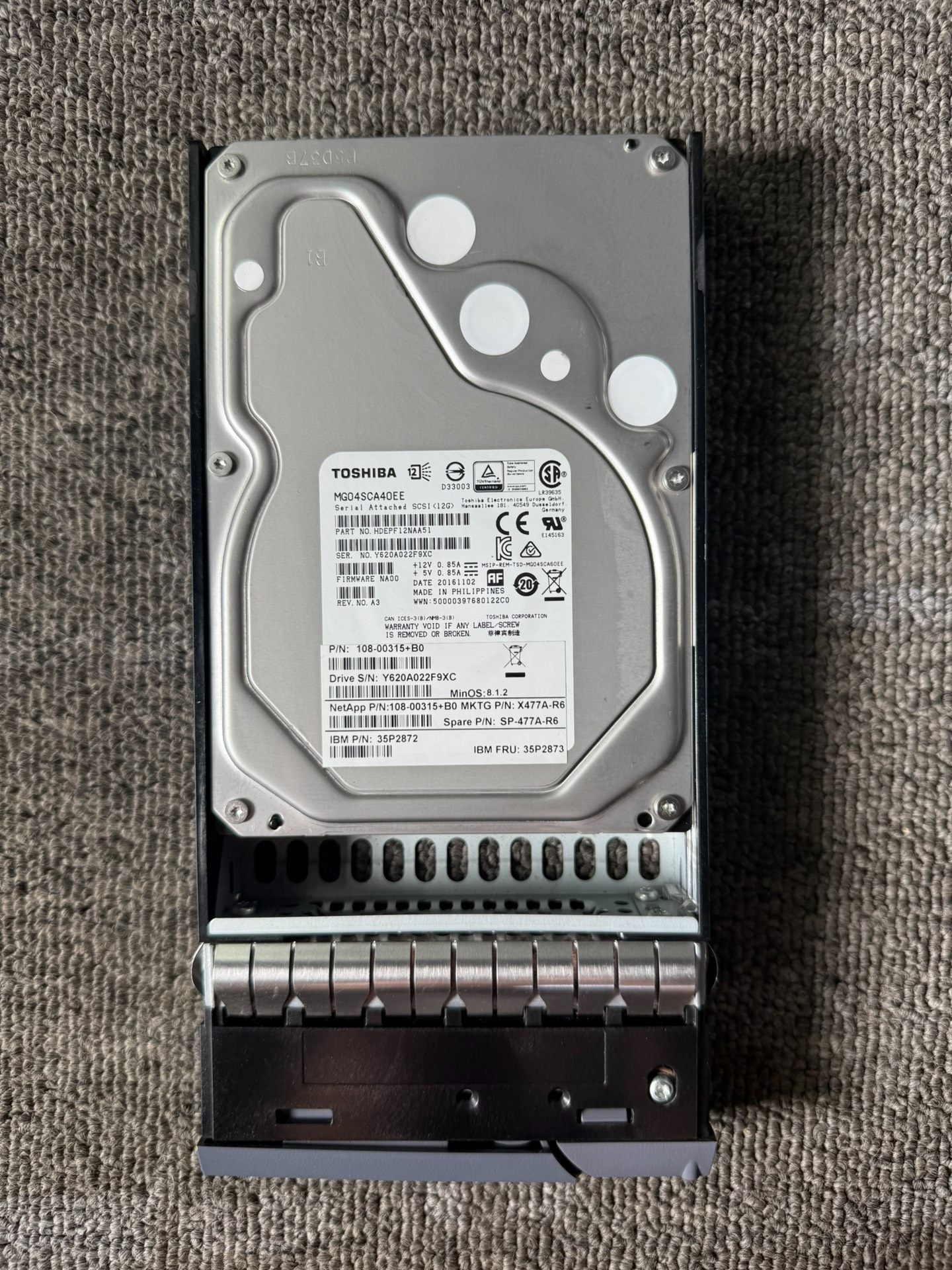 NetApp X477A-R6  SP-477A-R6 4T