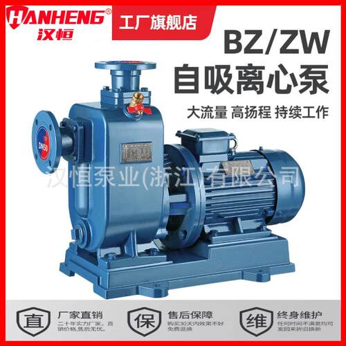 BZ/ZW自吸污水泵卧式防爆排污泵回流泵无堵塞耐腐蚀工业自吸泵