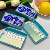 &宣麦白桃槐花味口香糖康曼橙柠檬味薄荷泡泡糖清新口气口香糖