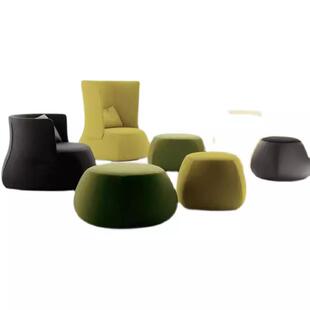 设计师Fat 高背大户型别墅大平层设计师圆形胖胖沙发椅 Sofa法式