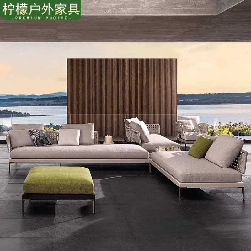 铝合金藤编沙发北欧户外庭院沙发别墅花园露天藤编沙发编绳沙发,住宅家具,户外沙发,淘宝优惠券,粉丝福利购,淘宝优惠卷