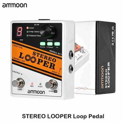 ammoon STEREO LOOPER Loop Record Guitar Effect Pedal 10