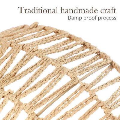 Woven Lampshade 30x17 Faux Rattan Small Lampshades Table