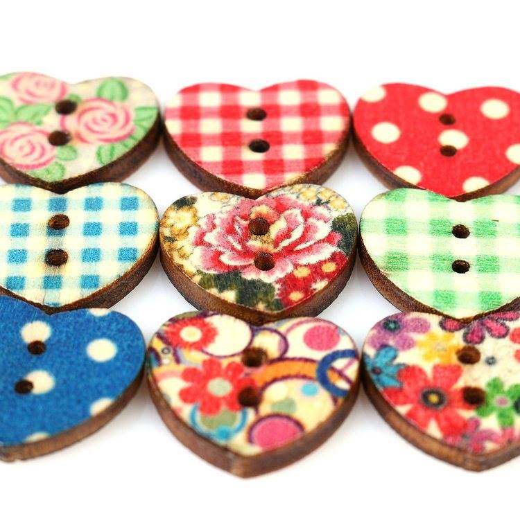 Hot Sales 100pcs Heart Shape Wood Buttons Fasteners Buttons|ruв категории упаковка, упаковка товаров широкого потребления, галантерейная упаковка - от Buy2taobao.com для оказания профессиональной услуги покупки агента Taobao