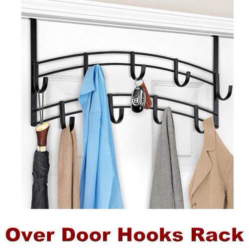 Over Door Hooks Rack Hanger Hanging Towels Clothes