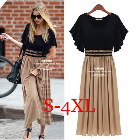 S 4XL Women Summer Sexy Prom Long Evening Maxi Dresses2016女图片