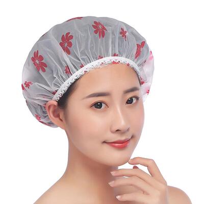 Waterproof Bath Hat Thickened Waterproof And Oil Fume Cap Wo