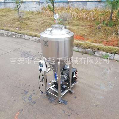 家酿啤酒设备不锈钢发酵桶小型啤酒机保压恒温罐精酿34升发酵罐