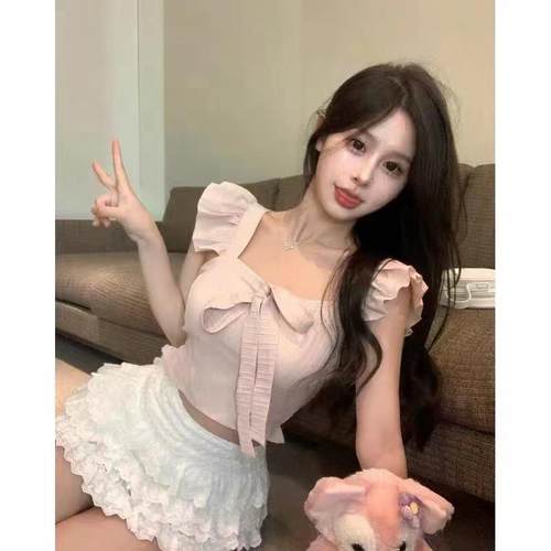 women top back beautiful wear outer all-match vest collar