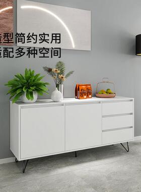 餐边一靠墙现BVK代简美式轻体奢厨房储约物柜茶水柜酒柜多功能柜